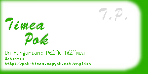 timea pok business card